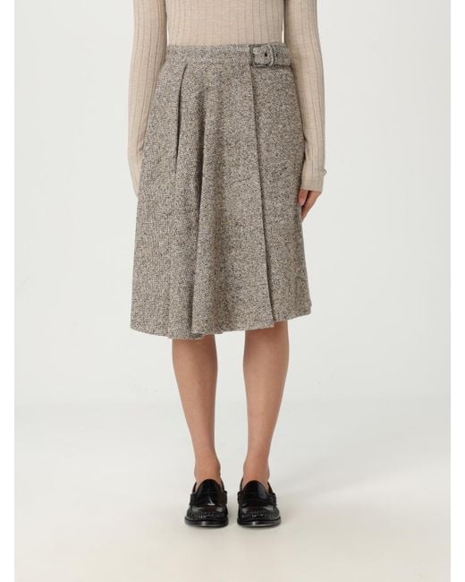 Falda Mujer Brunello Cucinelli de color Natural