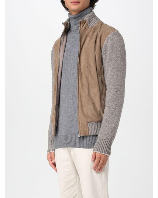 Cardigan di Paul & Shark in Natural da Uomo