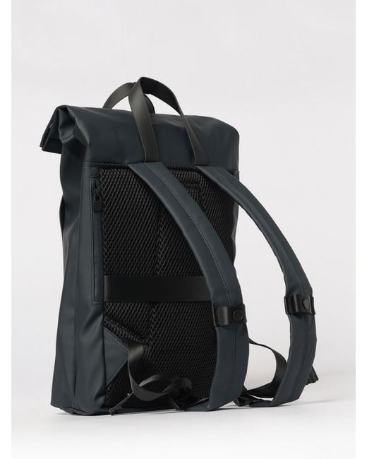 Rains Black 2 Way Tote Backpack for men