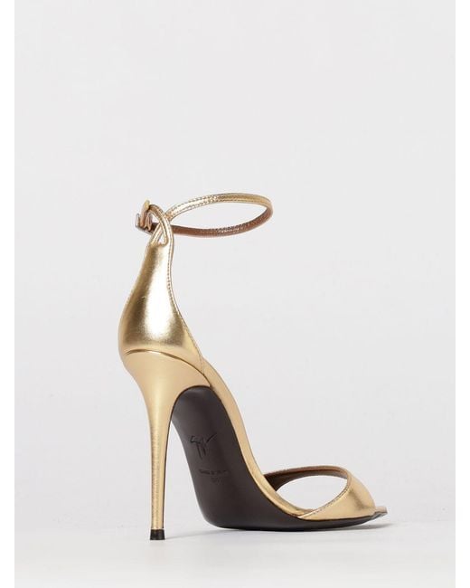 Giuseppe Zanotti Metallic Intriigo Laminated Leather Sandals