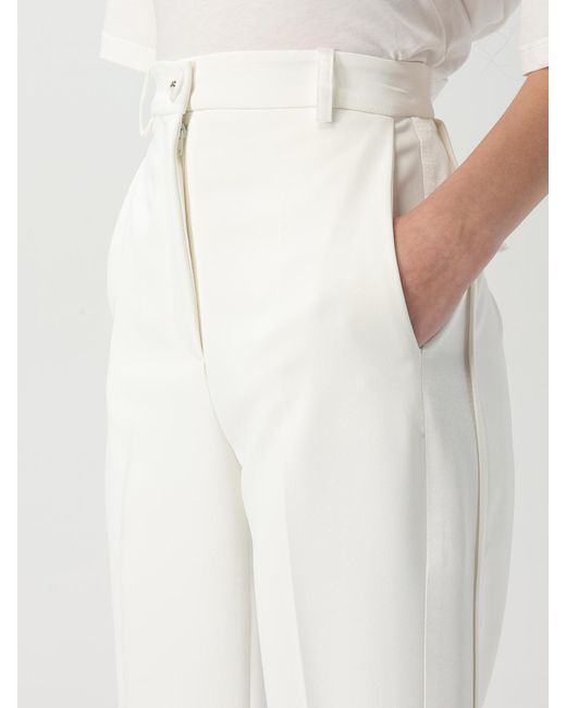 Elisabetta Franchi White Trousers