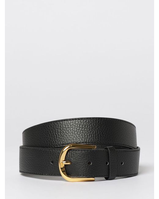 Coccinelle Gray Hammered Leather Belt