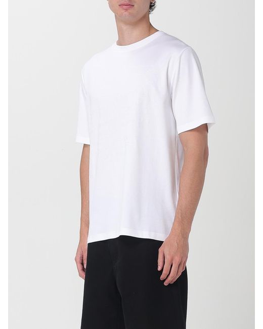 Berluti White Comfortable Crew Neck Solid Basic T-Shirt Essential For Everyday Wear for men