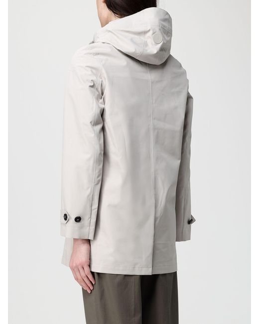 Save The Duck Natural April Single-Breasted Raincoat