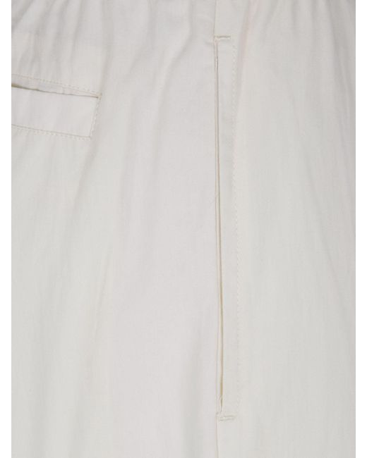 Entire studios White Jersey Wide Leg Trousers for men
