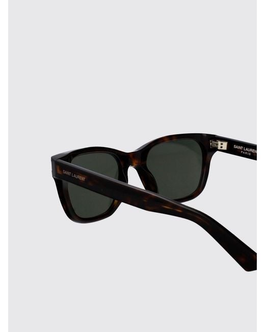 Saint Laurent Black Cat-Eye Square Sunglasses for men