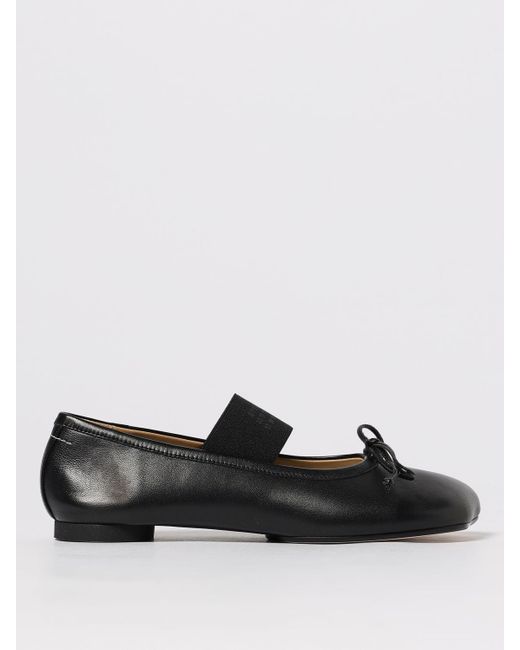 MM6 by Maison Martin Margiela Black Ballet Flats