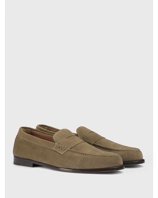 Doucal's Multicolor Suede Loafers for men