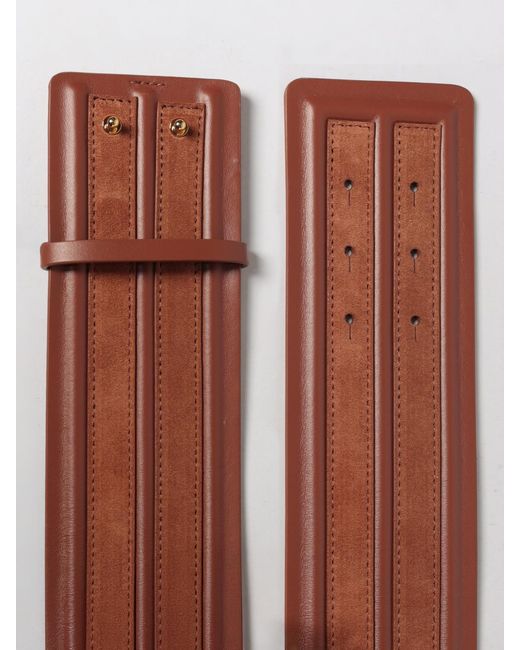 Elisabetta Franchi Brown Leather Belt