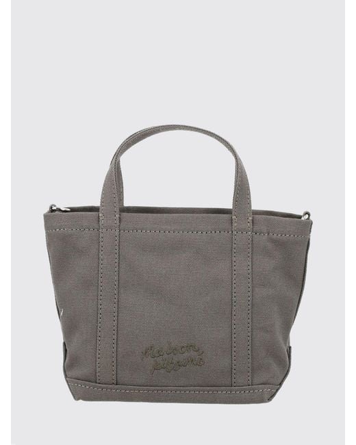 Maison Kitsuné Gray Maison KitsunÉ Crossbody Bag