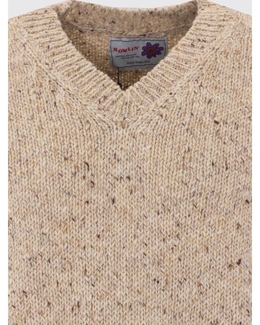 Howlin' By Morrison Natural V-Neck Sweater Vest for men