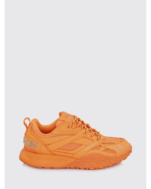 Philipp Plein Orange Urban Sprinter Mesh And Rubber Sneakers for men