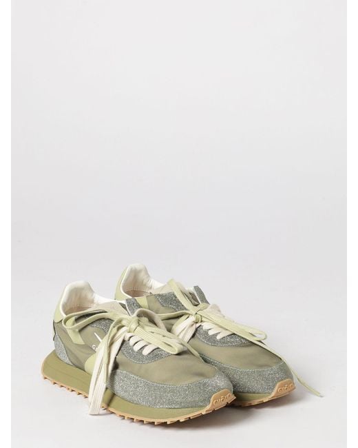 GHOUD VENICE Green Rush Glitter Fabric And Nylon Sneakers