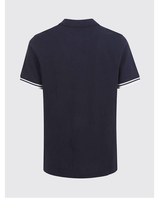 Fay Blue Basic Cotton Polo Shirt for men