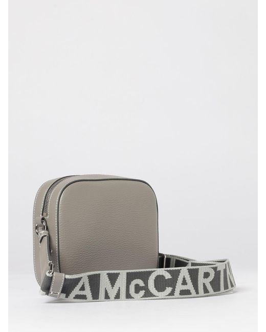 Stella McCartney Gray Grained Faux Leather Camera Bag