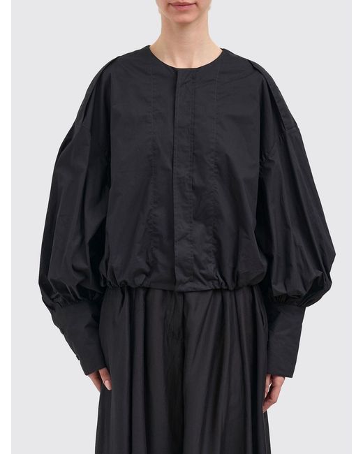 Thelatest Black Cotton Poplin Shirt
