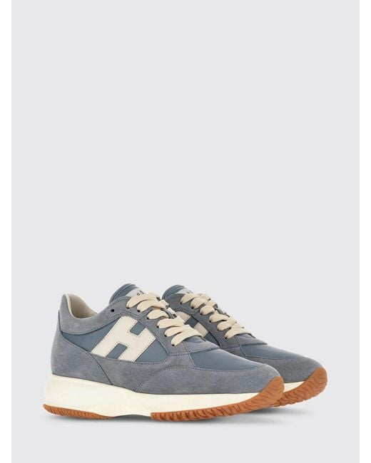 Baskets Interactive En Daim Hogan en coloris Blue