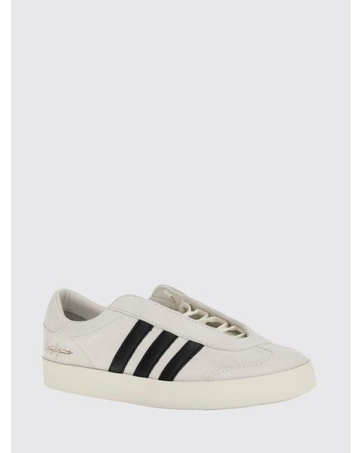 Y-3 White Gazelle Leather Sneakers for men