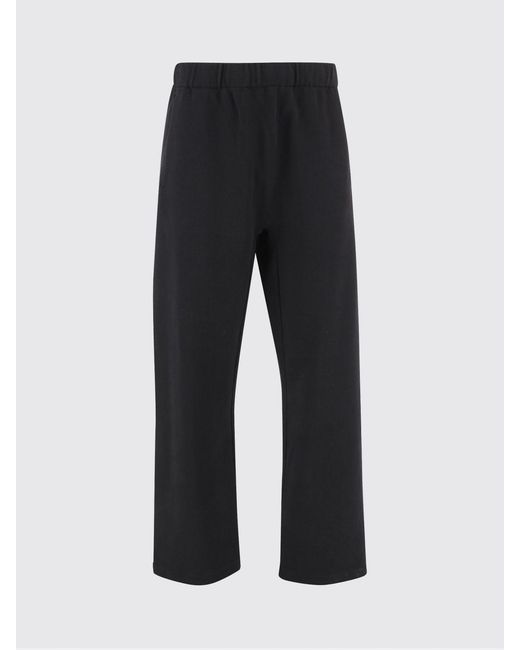 Jacquemus Black Rond Carrè Cotton Trousers for men