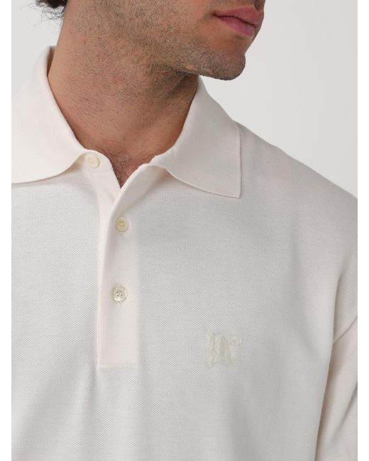 Palm Angels White Polo Shirt for men