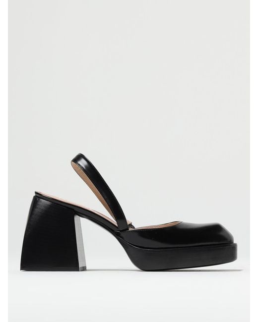 NODALETO Black High Heel Shoes