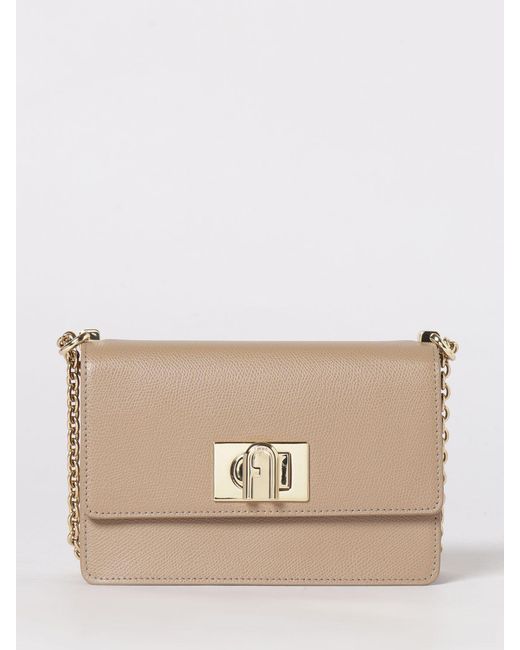 Furla Natural 1927 Grained Leather Bag