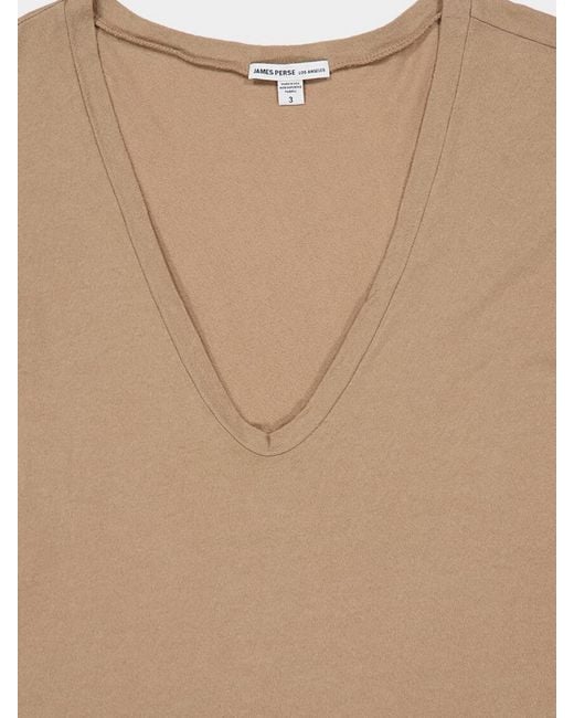 James Perse Natural Basic Cotton T-Shirt