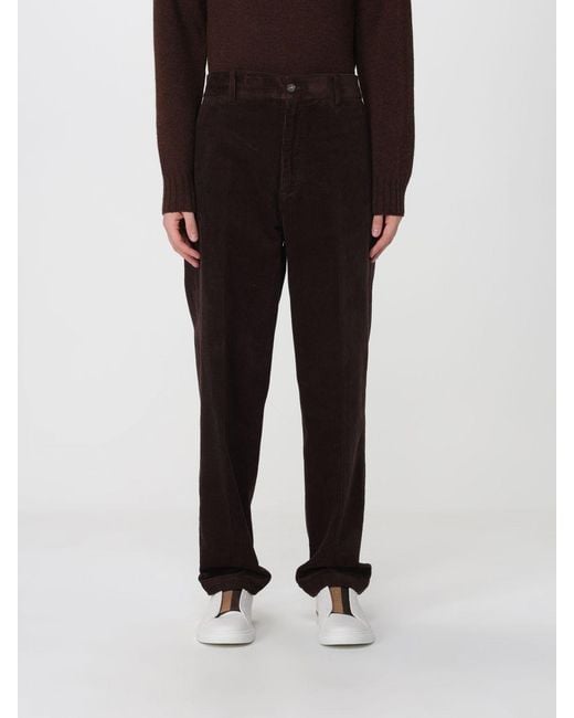 Sebago Black Straight-Fit Cotton Corduroy Trousers for men