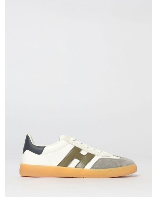 Hogan White Cool Leather Sneakers for men