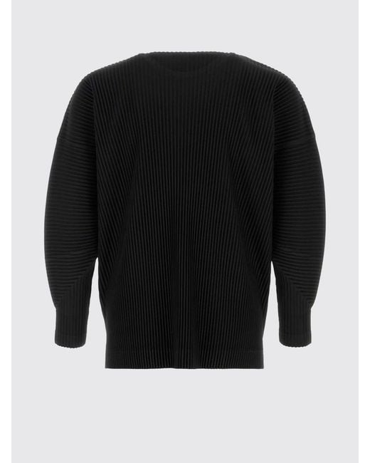 Homme Plissé Issey Miyake Blue Pleated Polyester T-Shirt for men