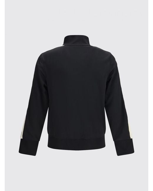 Palm Angels Blue Acetate Zip Sweatshirt for men