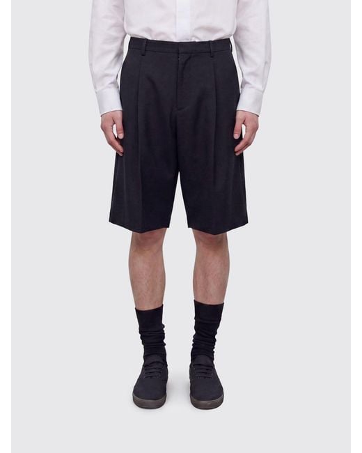 The Row Blue Wool Shorts for men