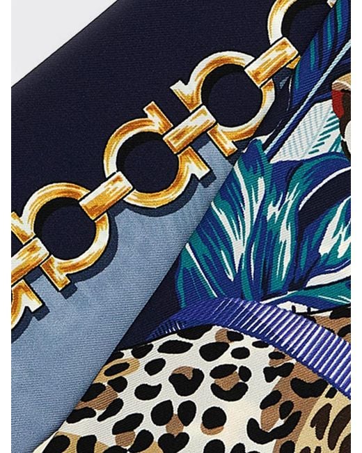 Ferragamo Blue Scarf