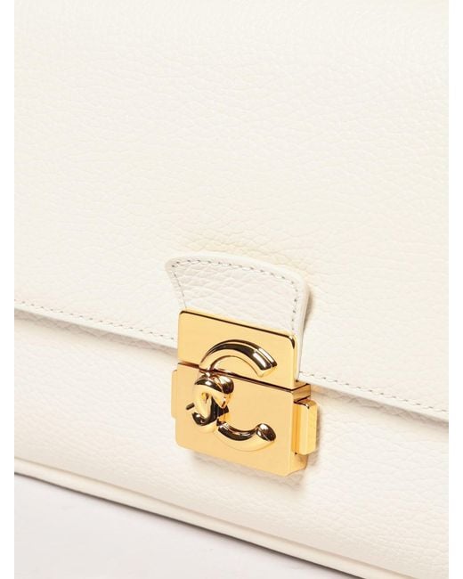 Coccinelle Natural C-Me Lock Leather Bag