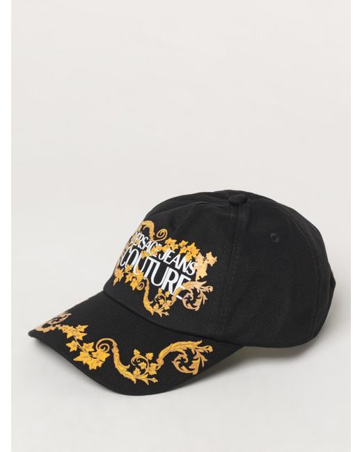 Versace Jeans Couture Black Hat for men