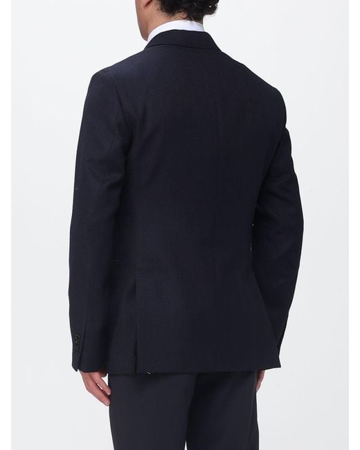Lardini Blue Virgin Wool Blazer for men