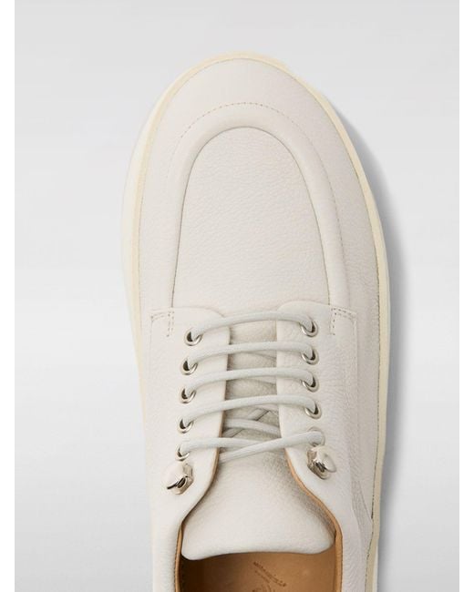 Sneakers Cassapana in pelle a grana di Marsèll in White