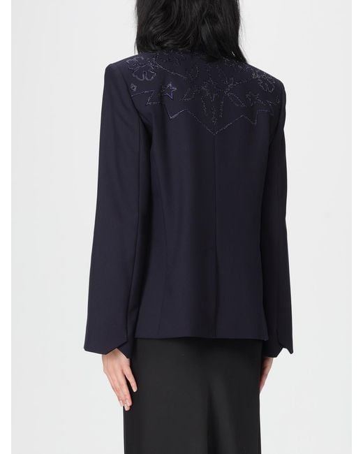 Zadig & Voltaire Blue Zadig &Amp Voltaire Crêpe Blazer With Rhinestones