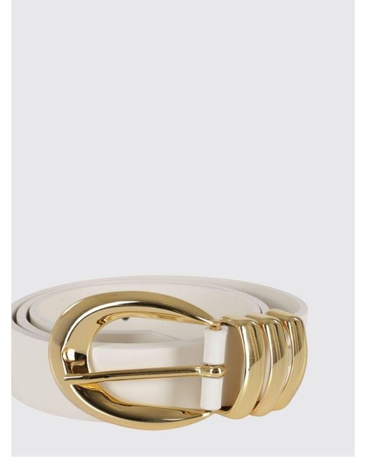 FEDERICA TOSI Natural Emily Smooth Leather Belt With Pin Buckle