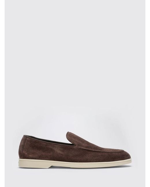 Doucal's White Suede Loafer for men