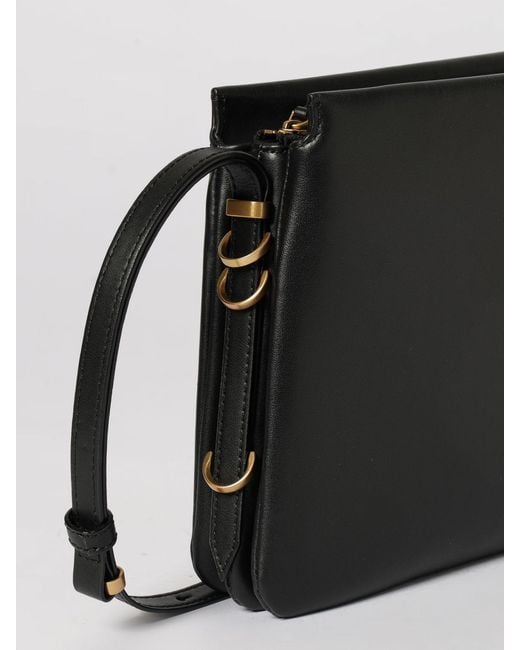 Pinko Black One, Two, Three Bag Shoulder Bag With Three Compartments