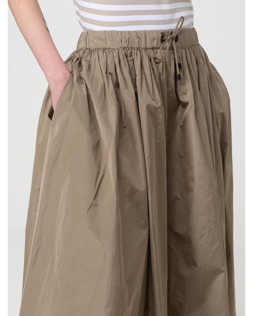 Max Mara Natural Silk Blend Midi Skirt