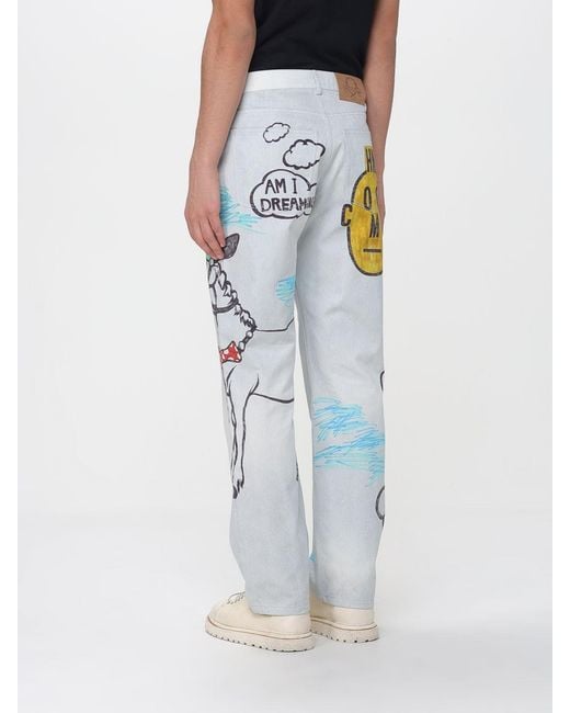 Moschino Couture White Regular Fit Jeans for men