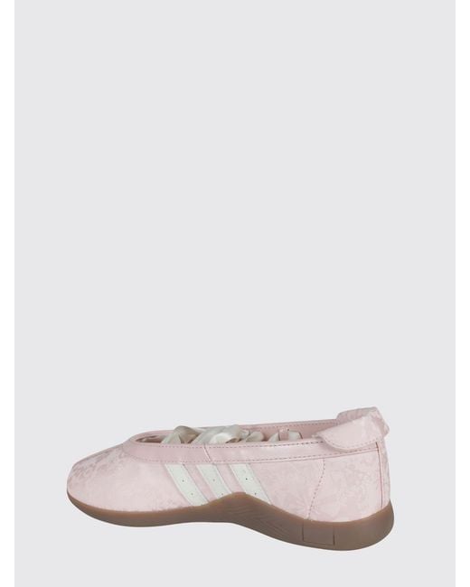 Adidas Originals Pink Taekwondo Mei Jacquard Satin And Leather Ballerina Liberty London X