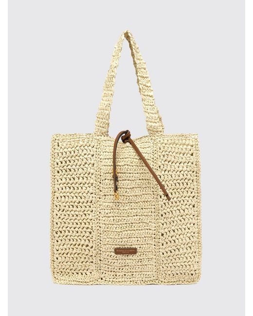 Gianni Chiarini Natural Nefeli Crochet Raffia Bag