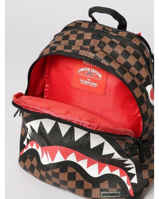 Sprayground Multicolor Check 2 Emboss Savage Saffiano Faux Leather Check Backpack