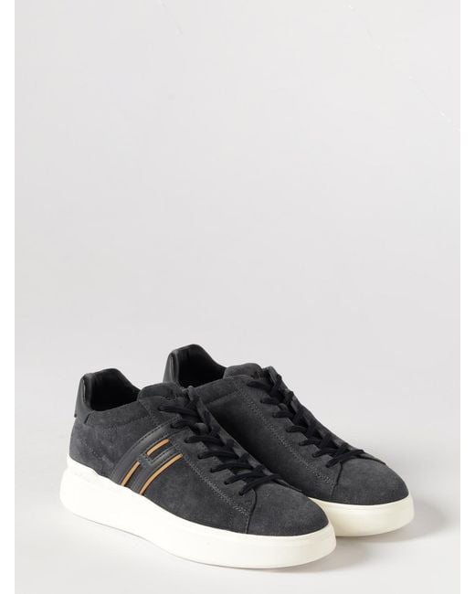 Hogan White H580 Suede Sneakers for men