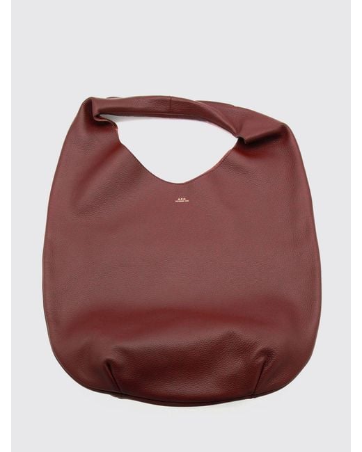 Borsa A Spalla Grande Le Neige di A.P.C. in Red da Uomo