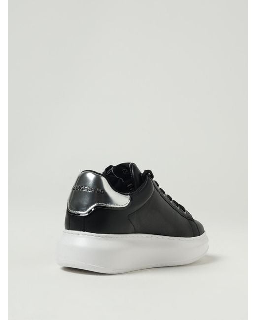 Karl Lagerfeld Black Fashionable Low Top Sneakers