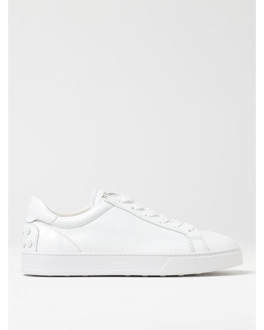 Tod's White Leather Sneakers